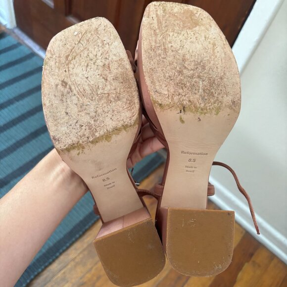 Reformation Maize Platform Heeled Sandals - Picture 6 of 6